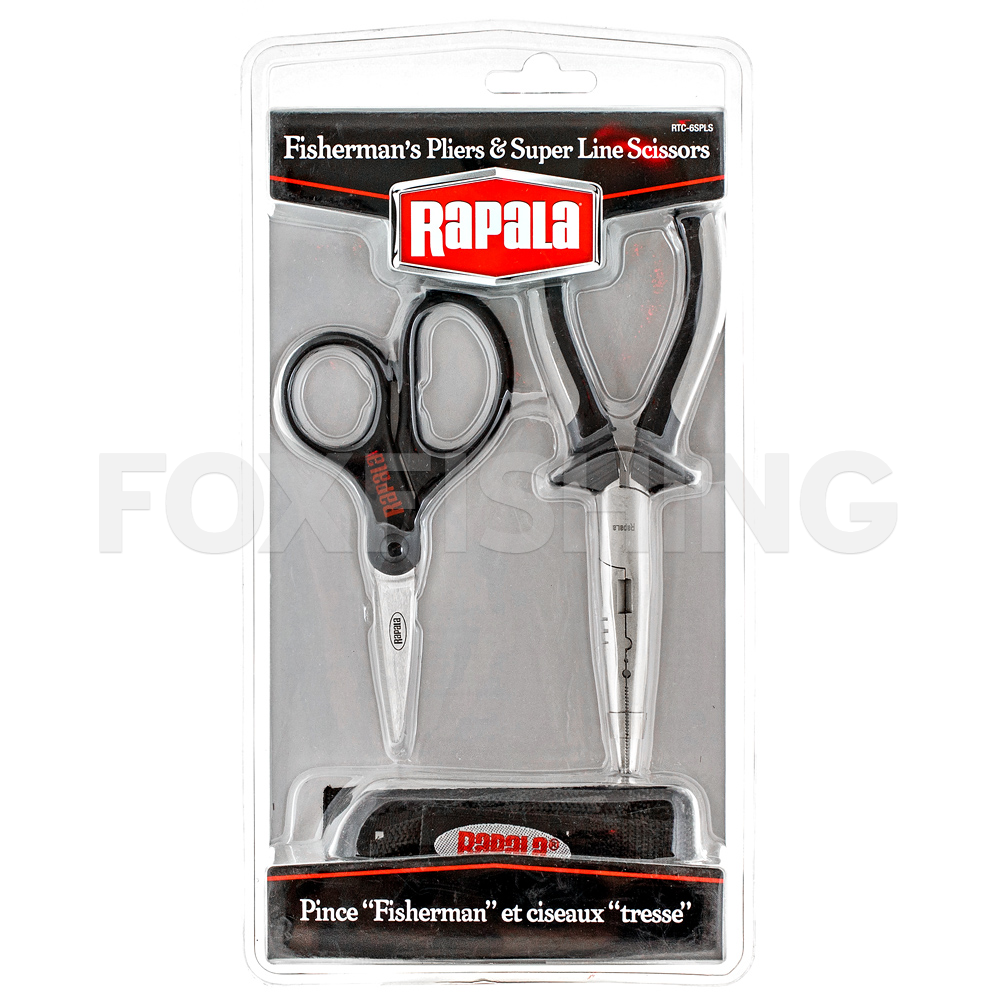 Rapala Fisherman's Pliers & Super Line Scissors - RTC-6SPLS