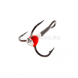 Крючки Ooshima Hooks №6 красный-белый со стразой