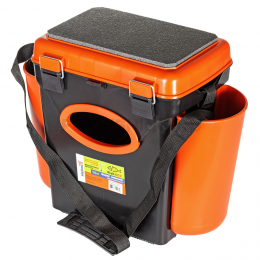 Ящик Helios Fishbox оранжевый односекционный 10л.