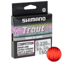 Леска Shimano Trout Competition 150м. 0.18мм Red