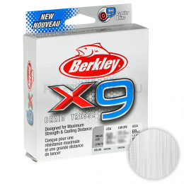 Плетеный шнур Berkley X9 Braid 150м. 0.30мм. CRYSTAL 