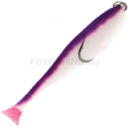 Поролоновые рыбки Контакт Незацепляйка 7см бело-фиолетовый (двойник)