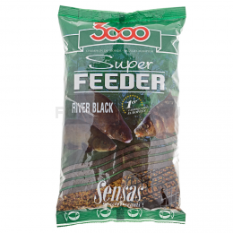 Прикормка Sensas 3000 Super FEEDER RIVER Black 1кг