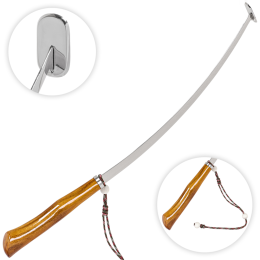 #1028 / общая длина: 60,4см. / нож: 39 см. / пятка овал (4,5/2,5 см.) / деревянная рукоять