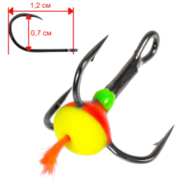 с красным хвостом тип A  №10 (10шт.)