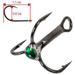 №10 Прозрачный, изумруд (5шт.)