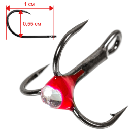 №12 Красный, алмаз (5шт.)