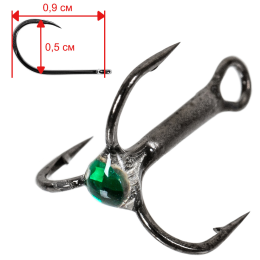 №14 Прозрачный, изумруд (5шт.)