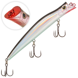 13см. 17,5гр. A010-EP Black Back Silver до 0,2м. floating 